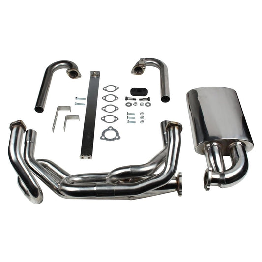 stainless steel sport exhaust system for vw beetle 1200 1300 1302 1303 t1 6 6017
