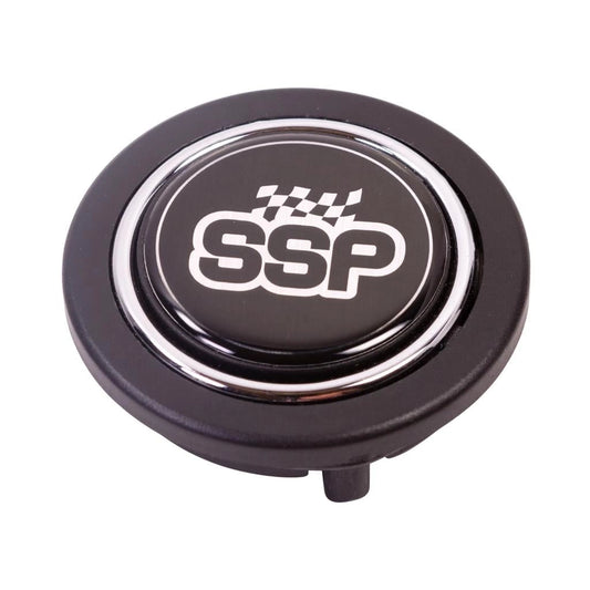 steering wheel horn button hub black with chrome ring 6 bolt 4 4043