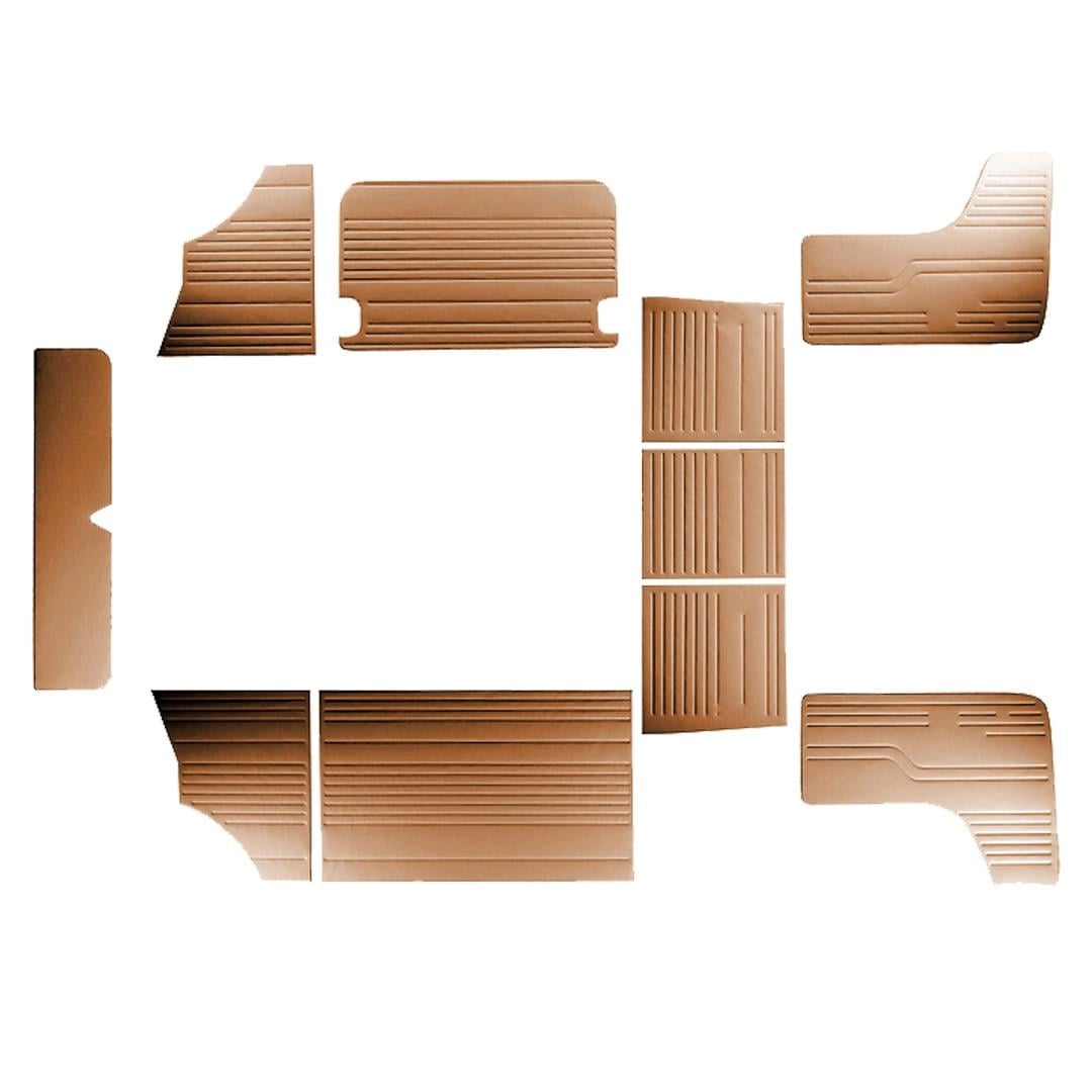 tan door panel set 10pcs for vw t2 transporter 1968 1979 4 4137