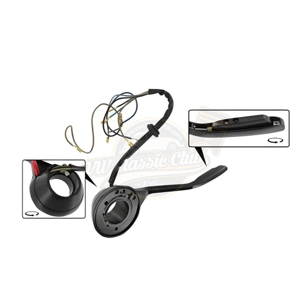 turn signal switch with flasher for vw beetle 1100 1200 1955 1967 3 3044 f c