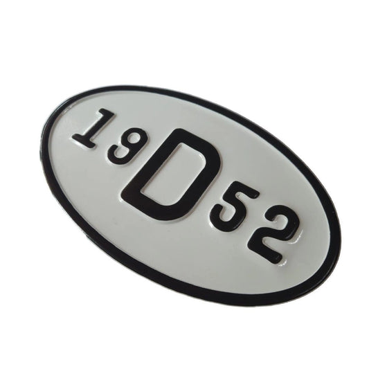 vintage 1952 metal decorative license plate 19d52 classic vw accessory 3 3309