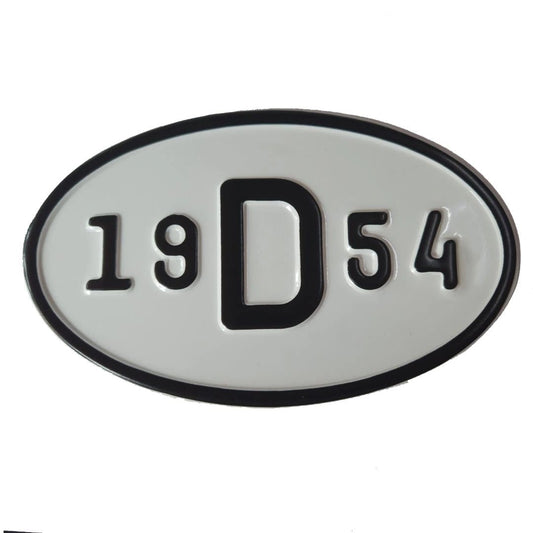vintage 1954 model metal license plate 19d54 retro decorative accessory 3 3311