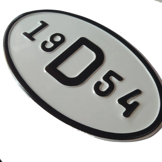 vintage 1954 model metal license plate 19d54 retro decorative accessory 3 3311