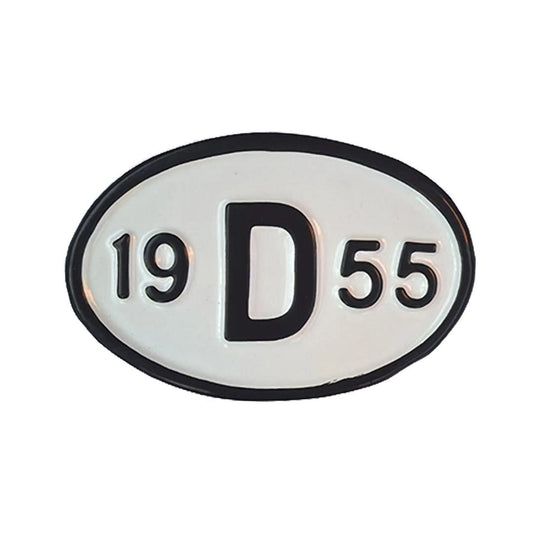 vintage 1955 model decorative metal license plate 19d55 25 3132