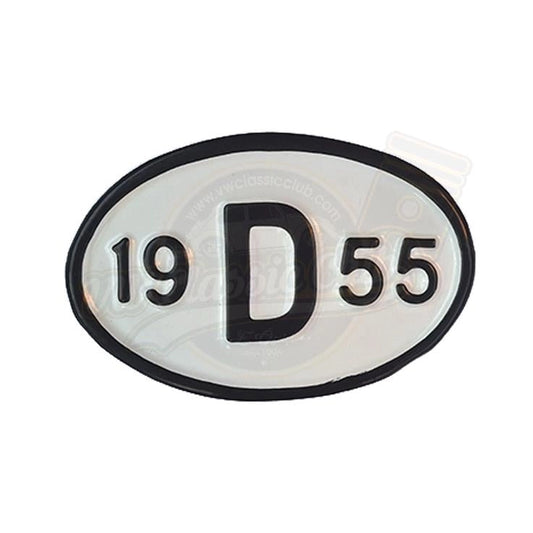 vintage 1955 model decorative metal license plate 19d55 25 3132