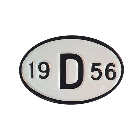 vintage 1956 metal decorative license plate 19d56 retro accessory 25 3133