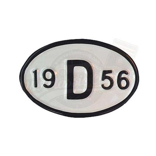 vintage 1956 metal decorative license plate 19d56 retro accessory 25 3133