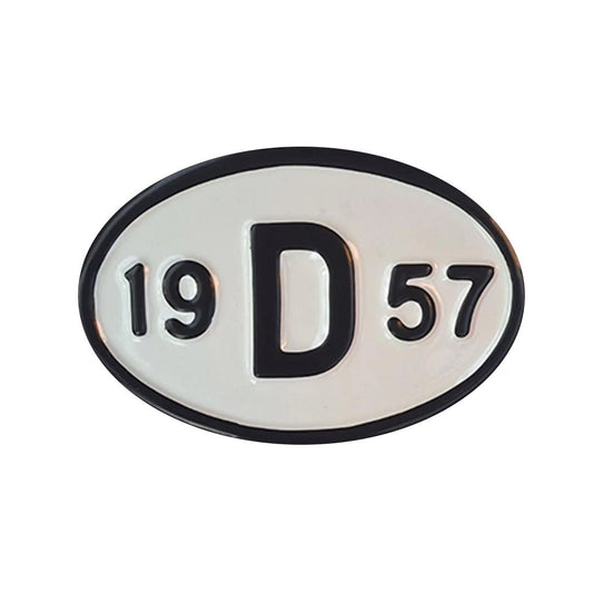 vintage 1957 vw decorative metal year license plate 19d57 25 3134