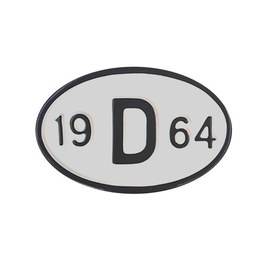 vintage 1964 year metal badge decorative air cooled vw accessory 25 3033
