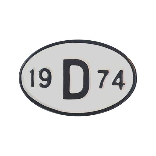 vintage 1974 german style metal decorative license plate for classic vw 25 3043