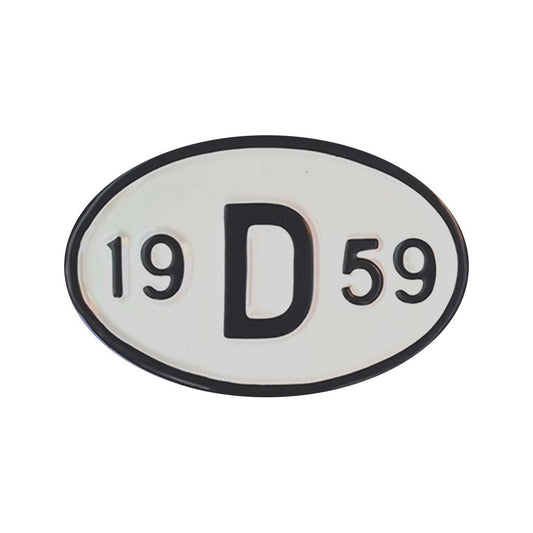 vintage style 1959 metal license plate decorative accessory 25 3045