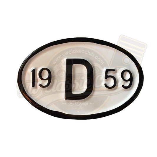 vintage style 1959 metal license plate decorative accessory 25 3045