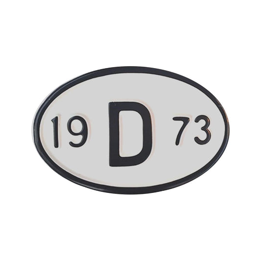 vintage style 1973 metal decorative license plate for classic vw 25 3042
