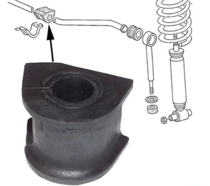 volkswagen t3 anti roll bar mounting bushing 21mm 3 3601