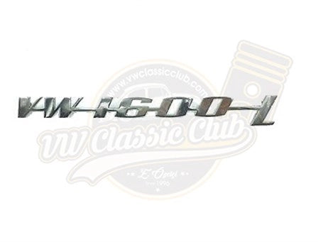 vw 1600 l stainless steel emblem script for type 3 2 2144