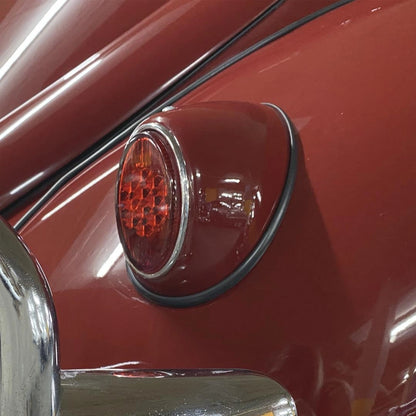 vw beetle 1100 1200 red tail light lens and housing 1955 1961 3 3371