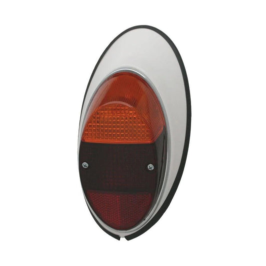 vw beetle 1200 left taillight lens yellow red 1961 1967 3 3077