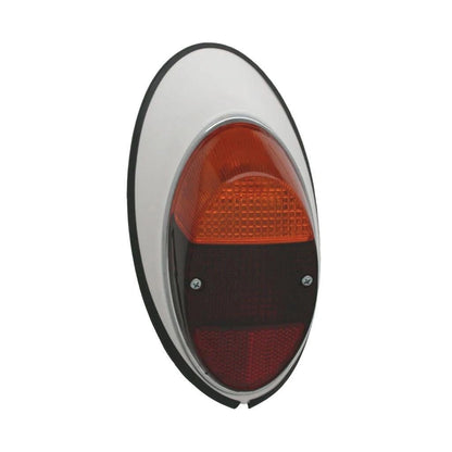 vw beetle 1200 right red amber tail light assembly 1961 1967 3 3006 d