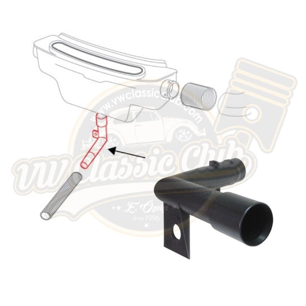 vw beetle drainage hose 1200 1300 1968 1971 3 3164 s 6714