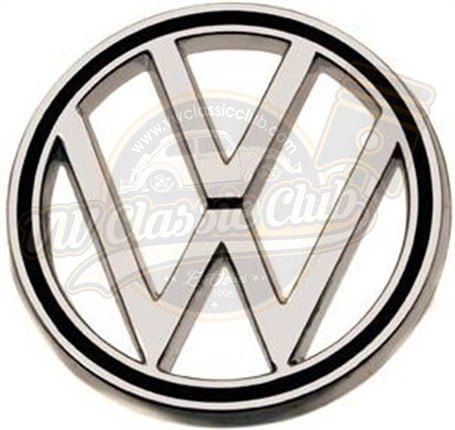 vw beetle front hood emblem chrome 1200 1302 1965 1972 2 2096 s 7110