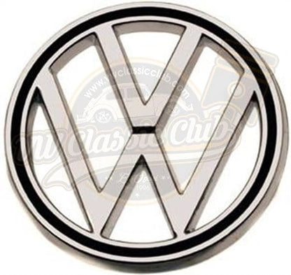 vw beetle front hood emblem chrome 1200 1302 1965 1972 2 2096 s 7110