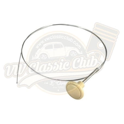 vw beetle front hood release cable cream knob 1955 1967 4 4057