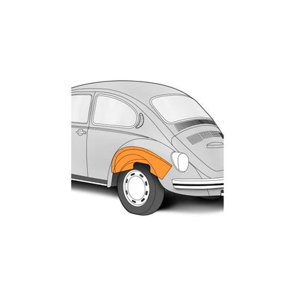 vw beetle left rear inner fender arch repair panel 1953 1979 5 5054
