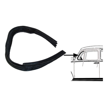 vw beetle quarter light window seal left 1965 1979 55 5685