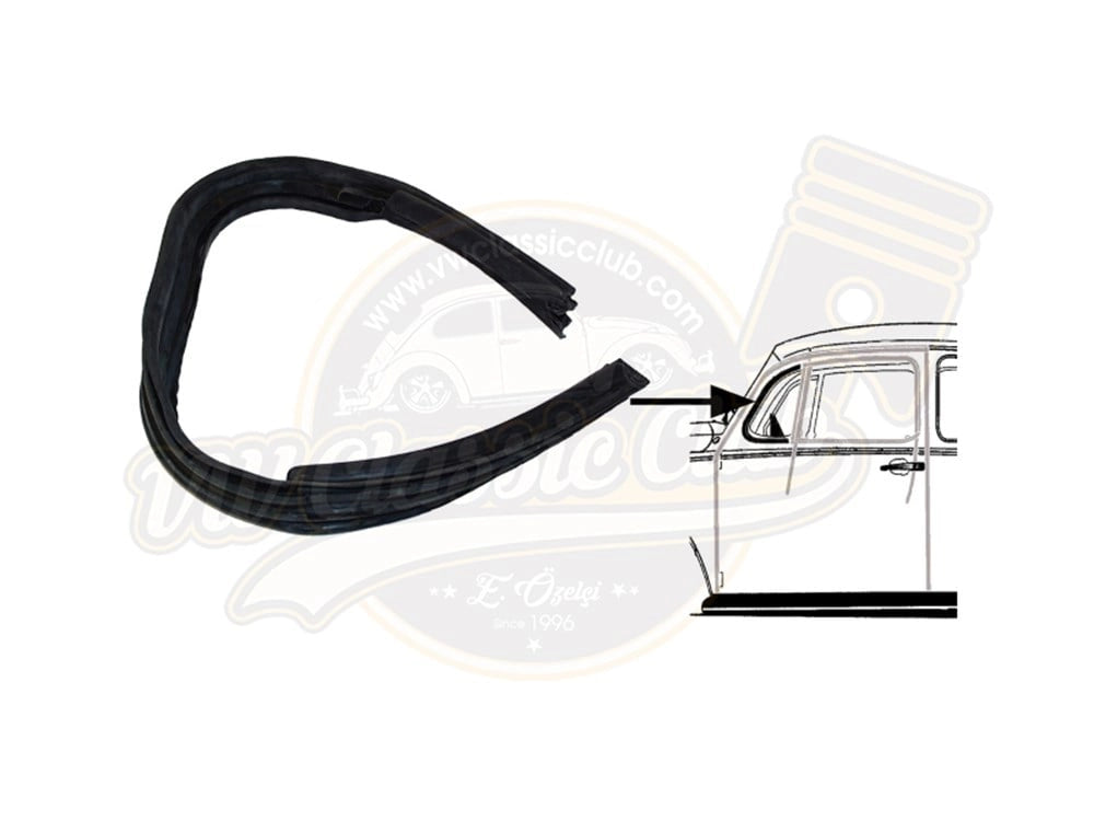 vw beetle quarter light window seal left 1965 1979 55 5685
