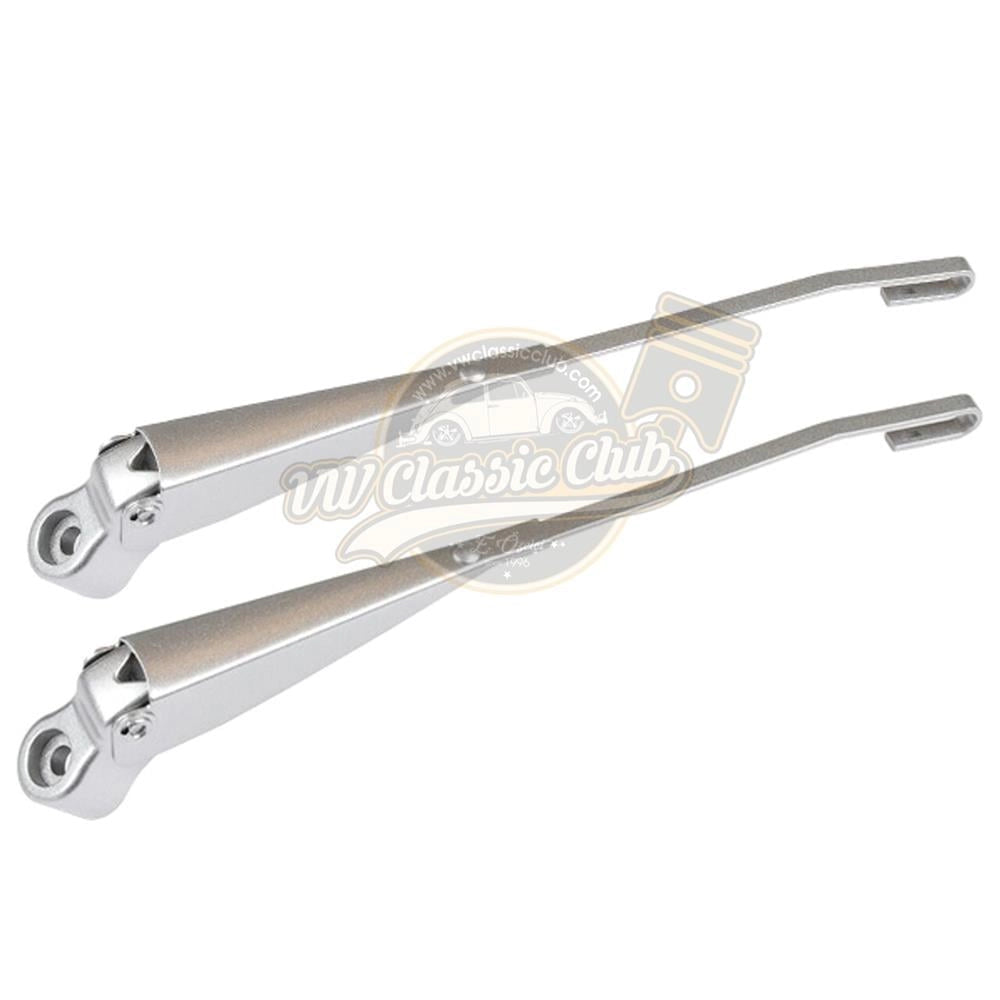 vw beetle wiper arm set hook type silver 1968 1972 25 3203 s 6927