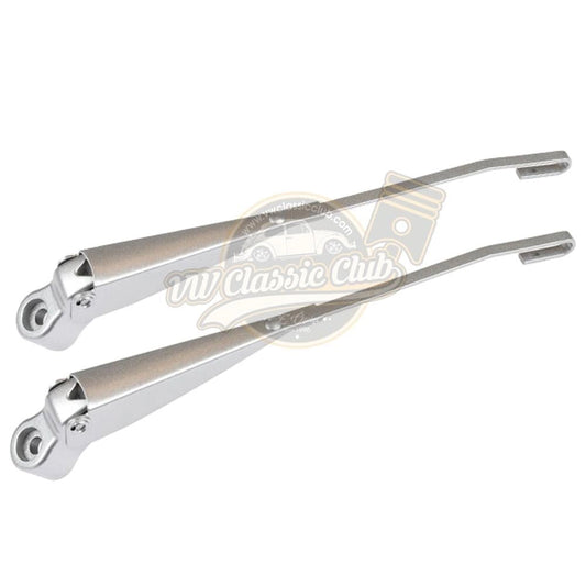 vw beetle wiper arm set hook type silver 1968 1972 25 3203 s 6927