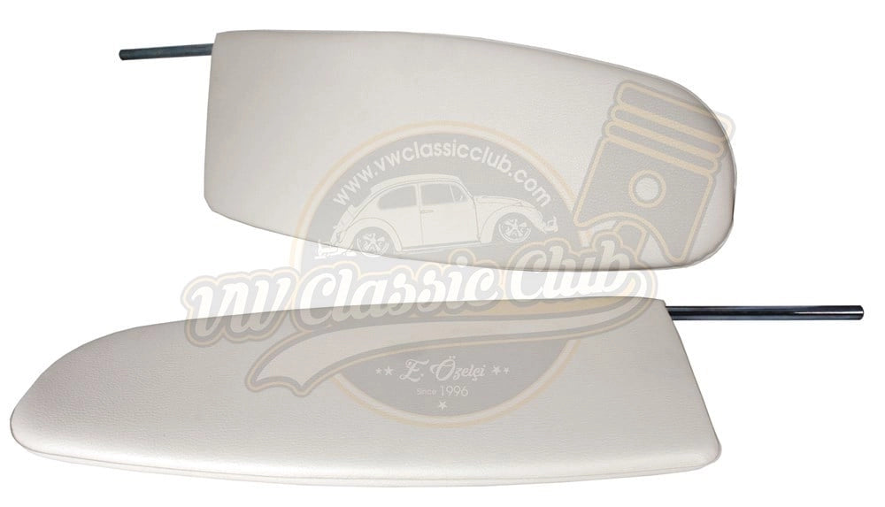 vw classic beetle sun visor set white 1958 1964 non mirror 4 4235