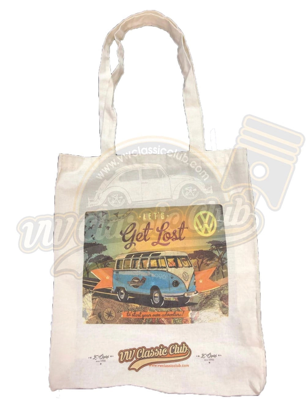 vw classic club branded t shirt and tote bag gift set 42 1002