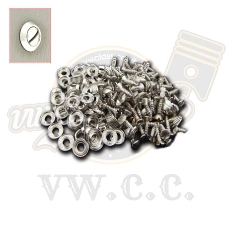vw t1 door panel screw and washer set 60 pcs 1950 1967 4 4810 s 6936