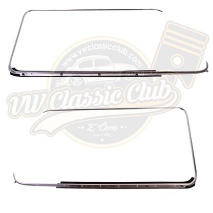 vw t2 chrome window frame trim set right left 1968 1979 25 2522