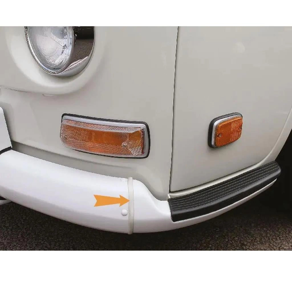 vw t2 front bumper rubber seal pair 1968 1972 25 2769