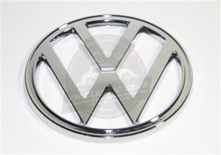 vw t2 front chrome emblem 1972 1979 2 2083