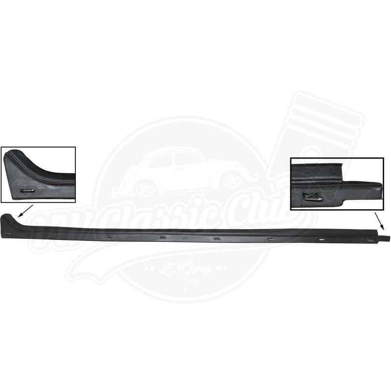 vw t2 inner window scraper seal left 1967 1979 25 2998 q 1006