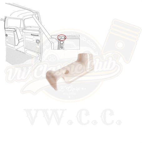 vw t2 interior door pillar trim cover single 4 4807 f b