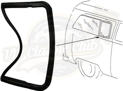 vw t2 rear quarter window seal 1968 1979 25 3080