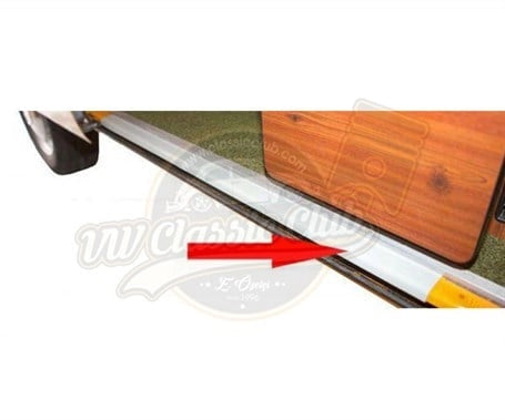 vw t2 sliding door threshold plastic trim 4 4889