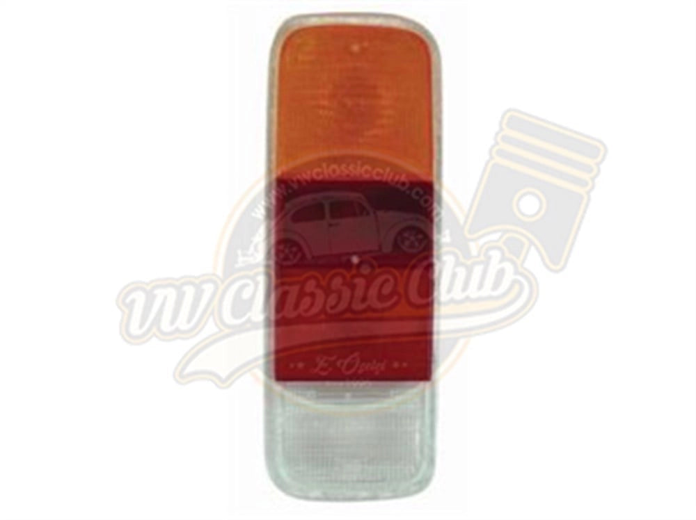 vw t2 transporter tail light lens yellow red 1972 1979 3 3579 b