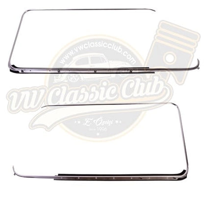 vw t2 window frame trim set chrome left right 1968 1979 25 3001