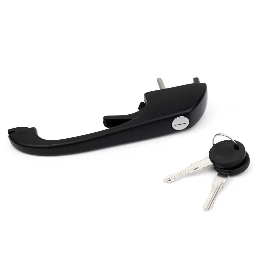 vw t3 exterior door handle set with keys black 1979 1992 55 5744