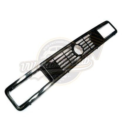 vw t3 front grille with emblem and grey trim strip 25 2973