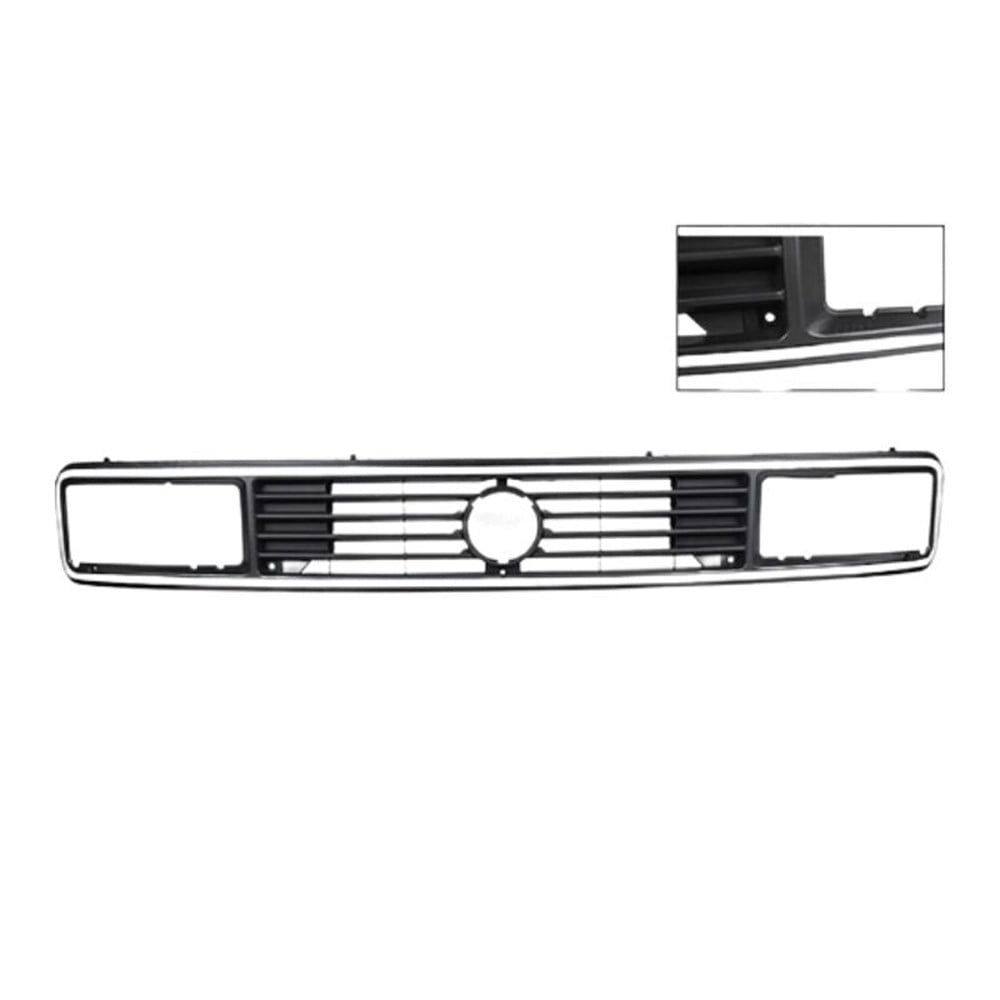 vw t3 front grille with emblem and grey trim strip 25 2973