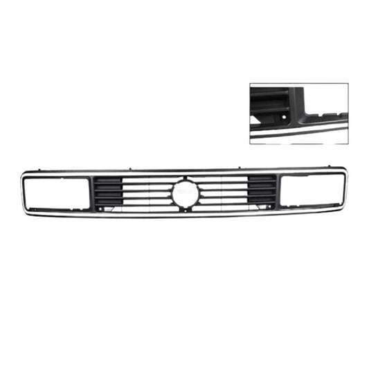 vw t3 front grille with emblem and grey trim strip 25 2973