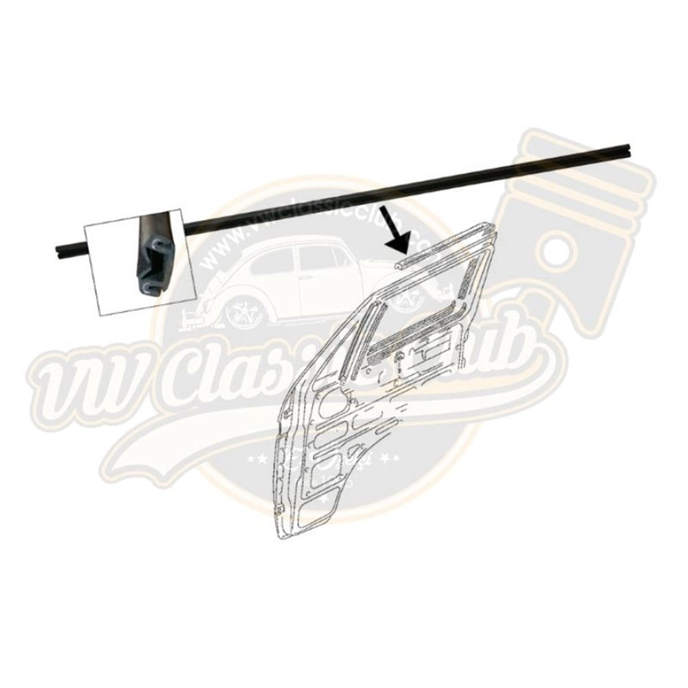 vw t3 inner door channel seal 1980 1992 25 3148