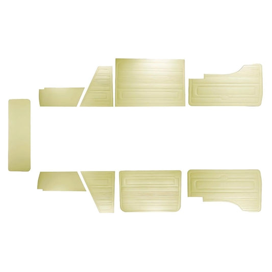 vw t3 interior door panel set cream 9 piece 1980 1989 4 4708