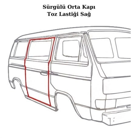 vw t3 sliding door tailgate and front door rubber seal set 1979 1992 25 3216